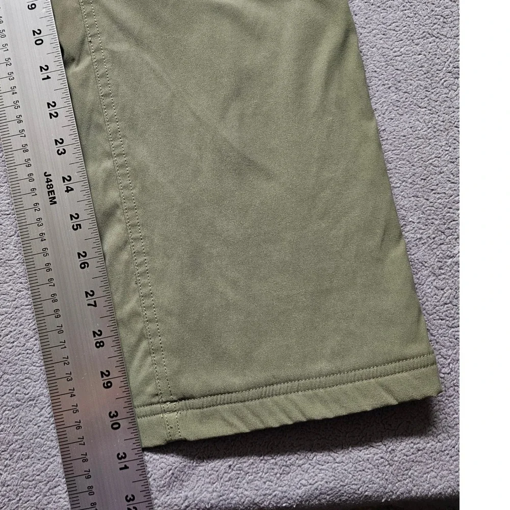 Eddie Bauer First Ascent Guide Pants Womens 2 Olive Green Fleece Lined Hiking